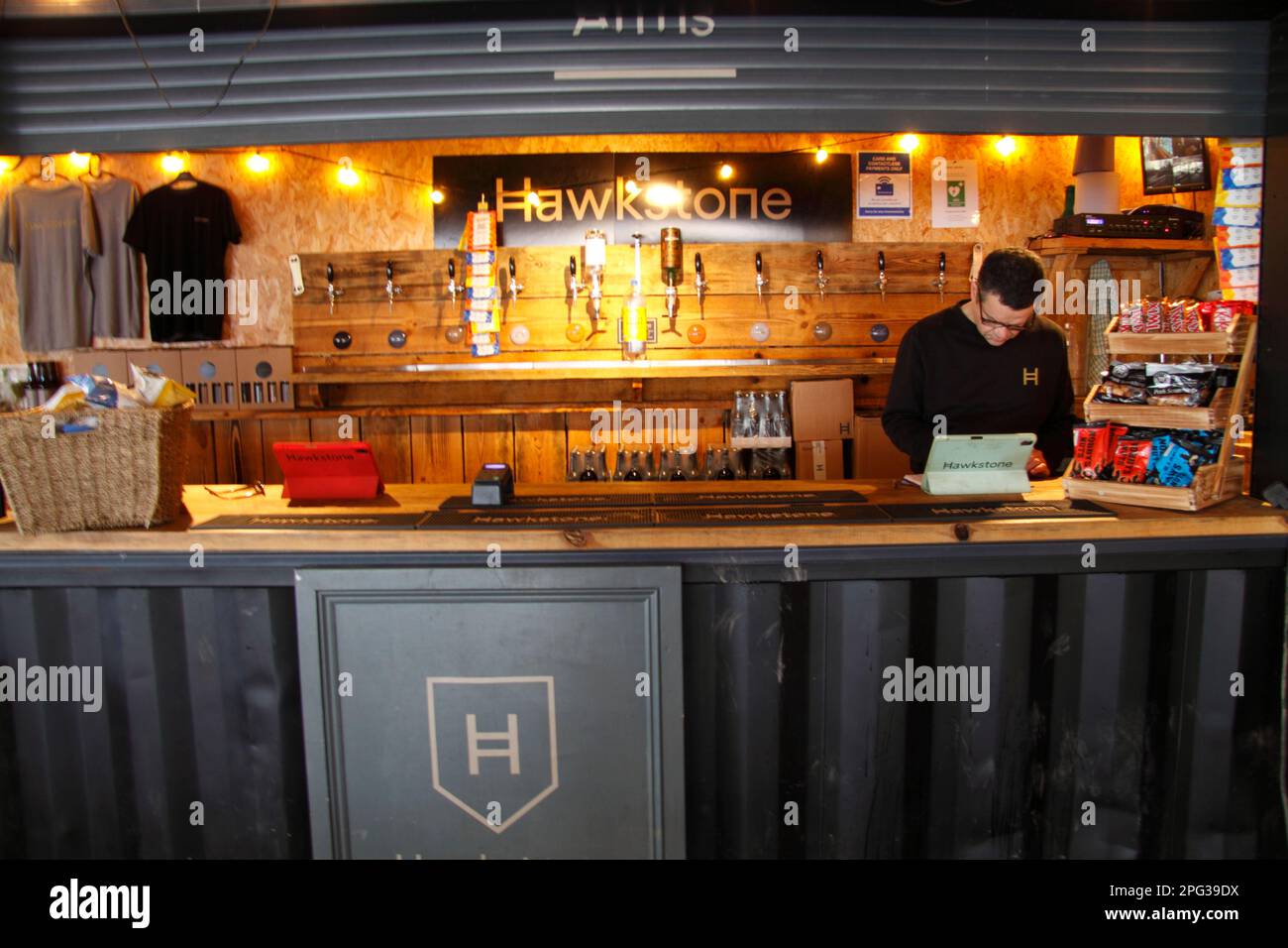 Hawkstone Arms Brewery Bourton on the Water Gloucestershire England uk. Stockfoto