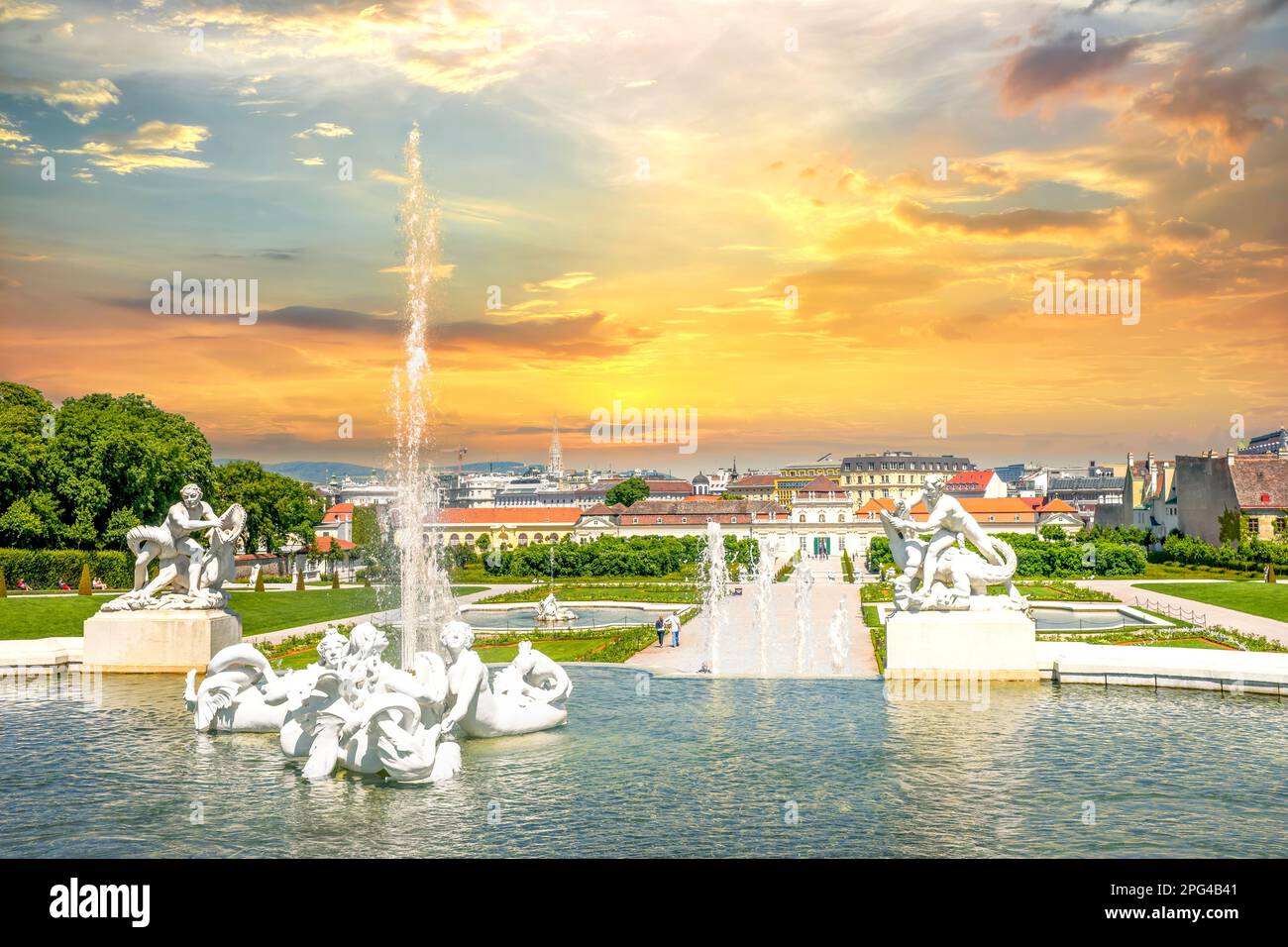 Schloss Belvedere, Wien, Österreich Stockfoto