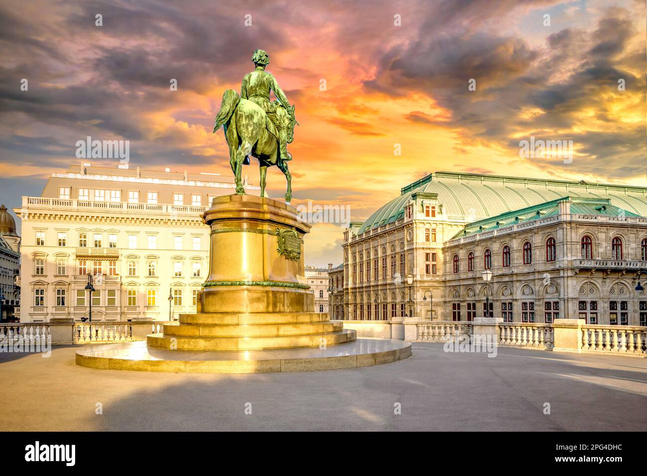 Oper, Wien, Österreich Stockfoto