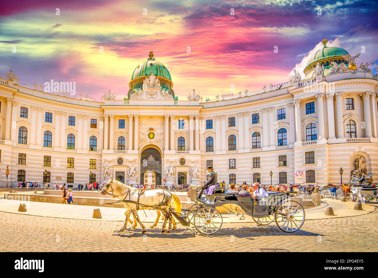 Alte Hofburg, Wien, Österreich Stockfoto