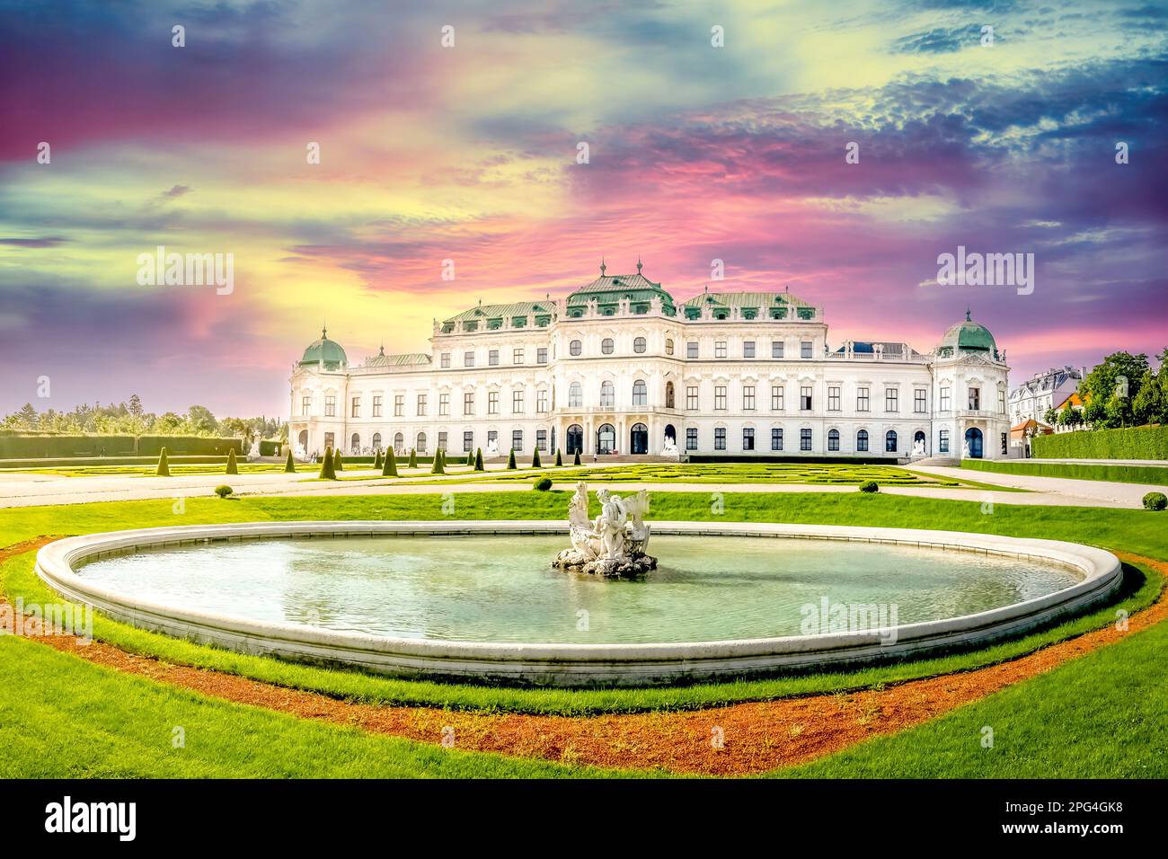 Schloss Belvedere, Wien, Österreich Stockfoto
