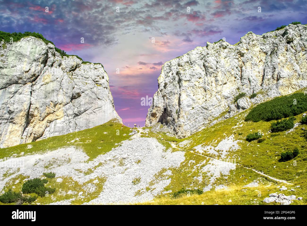 Steintor, Dalfazalm, Rofan-Gebirge, Österreich Stockfoto