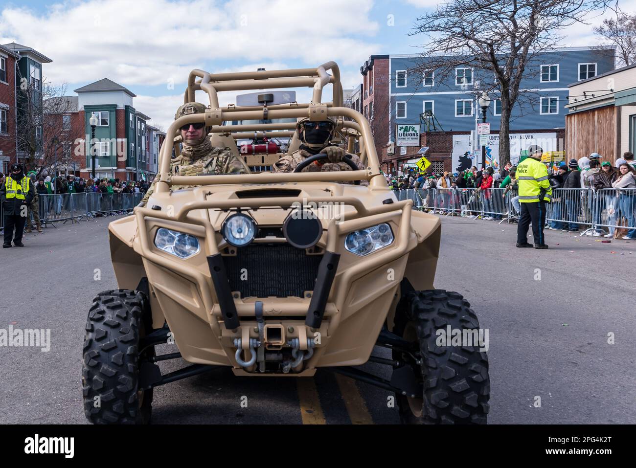 2023 South Boston St. Patrick's Day und Evacuation Day Parade Stockfoto