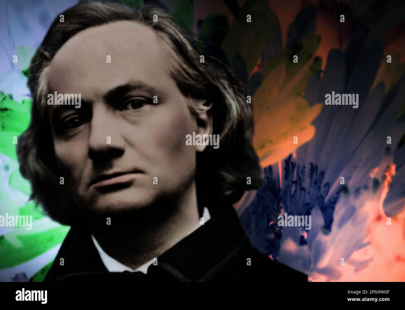 Charles Baudelaire war ein französischer Dichter aus dem 19. Jahrhundert, der als einer der wichtigsten Exponenten der Symbolik galt Stockfoto