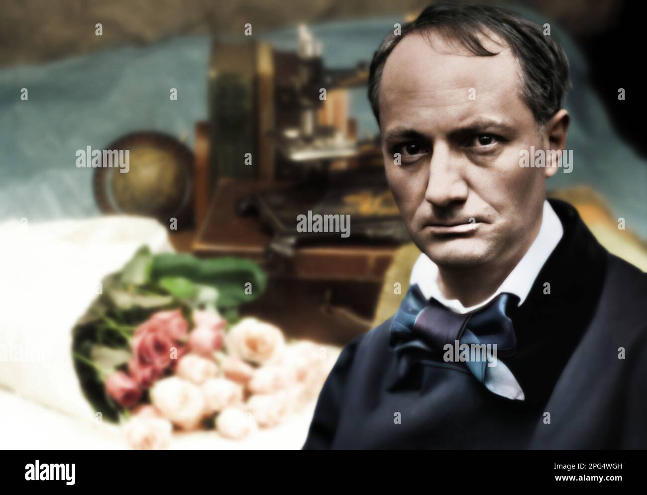 Charles Baudelaire war ein französischer Dichter aus dem 19. Jahrhundert, der als einer der wichtigsten Exponenten der Symbolik galt Stockfoto