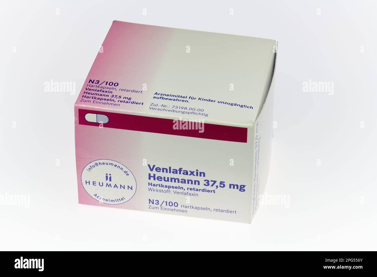Venlafaxin-Arzneimittel gegen Depressionen aus Heumann Stockfoto