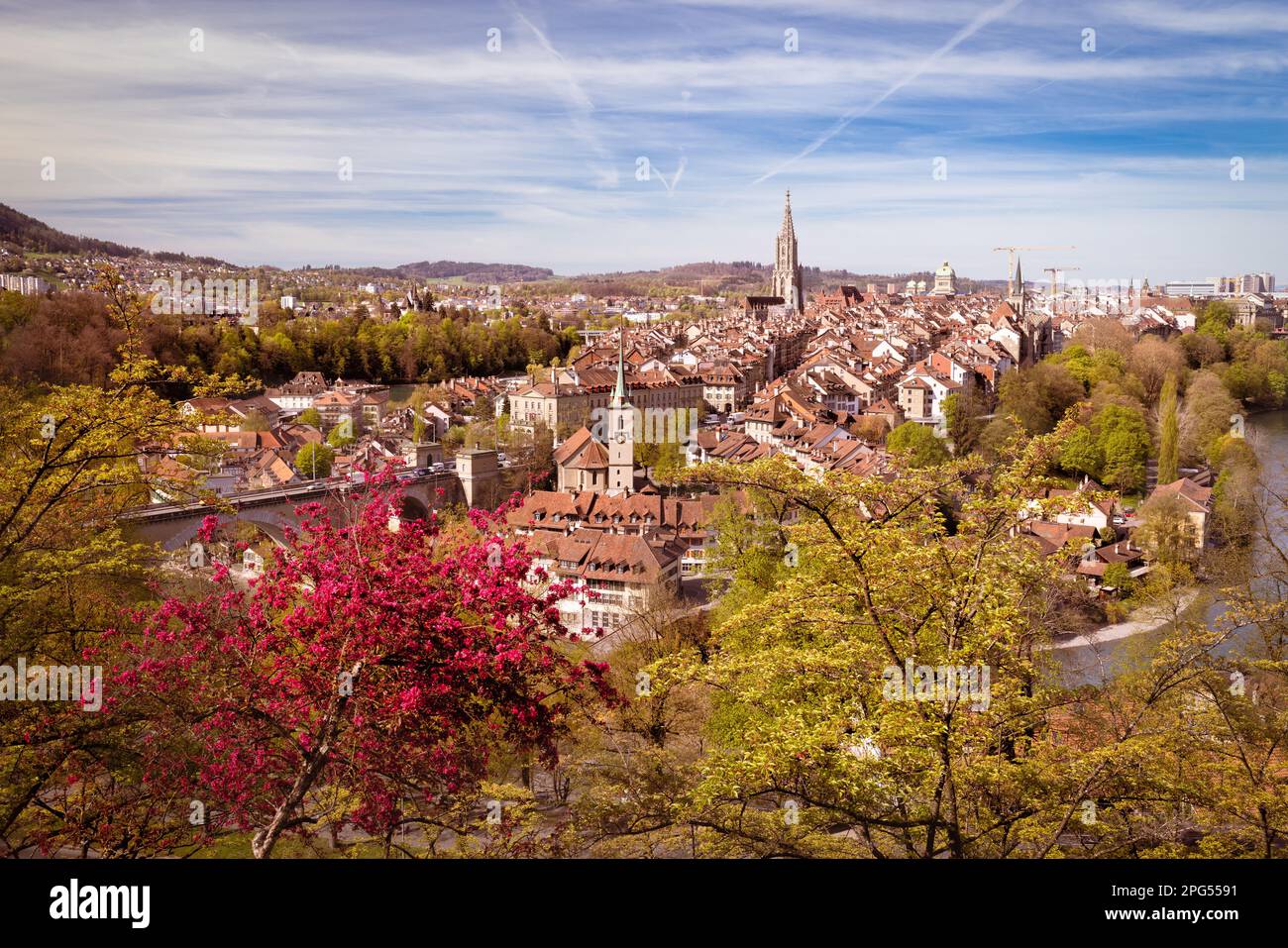 Blick auf die Altstadt von Bern, Schweiz Stockfoto