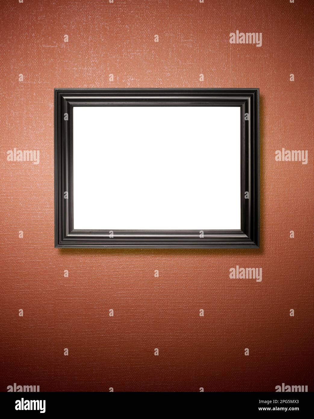 Rahmen an der Wand Stockfoto