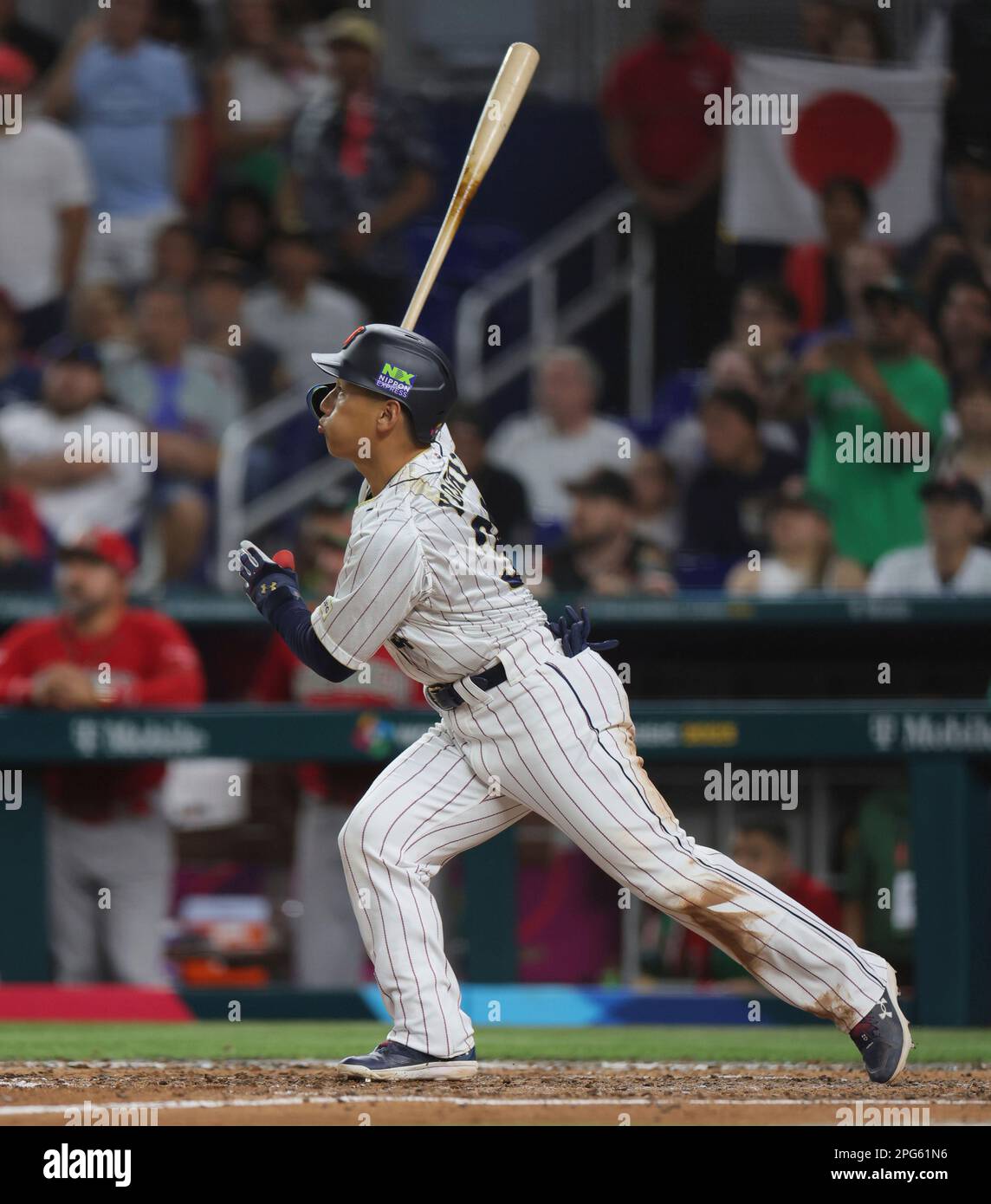 Masataka Yoshida hits threerun homer in the 7th inning during the