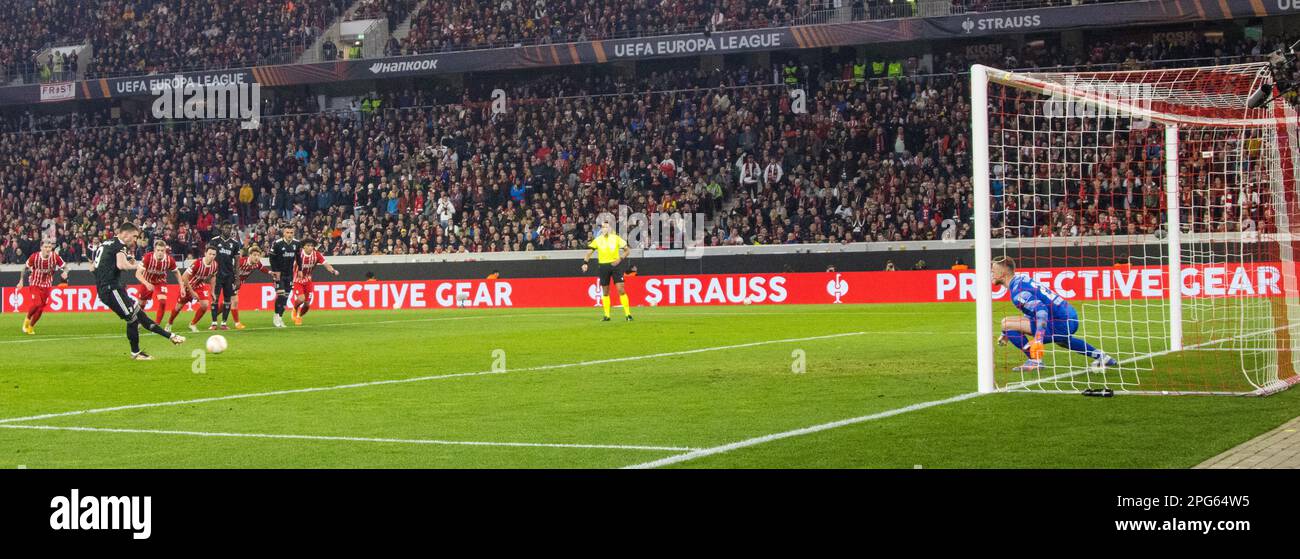 Dusan VLAHOVIC (Juventus Turin) trifft vom Elfmeterpunkt auf 1 bis 0 Punkte für Juventus Turin Stockfoto