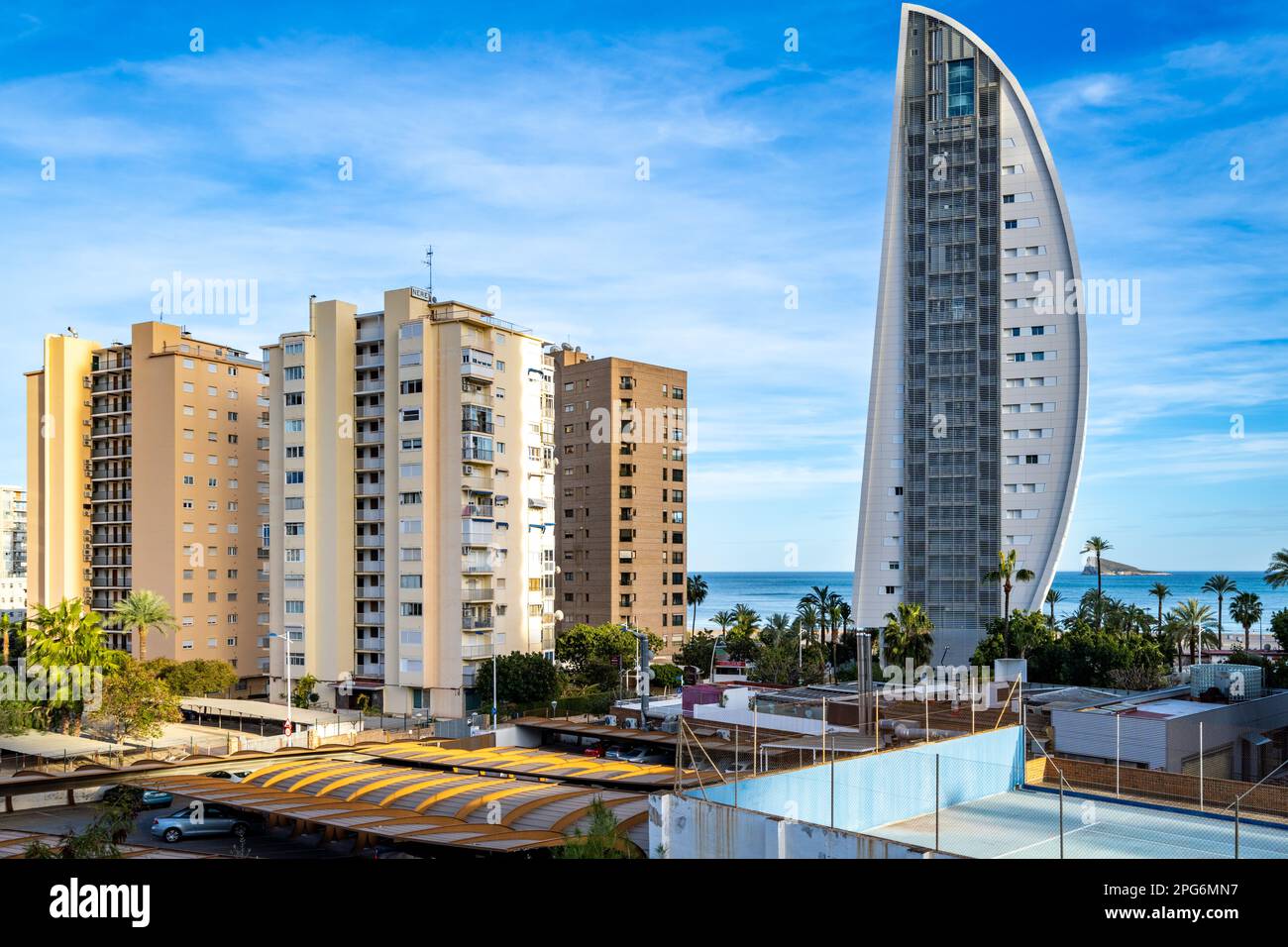 In Benidorm bei Alicante, Spanien Stockfoto