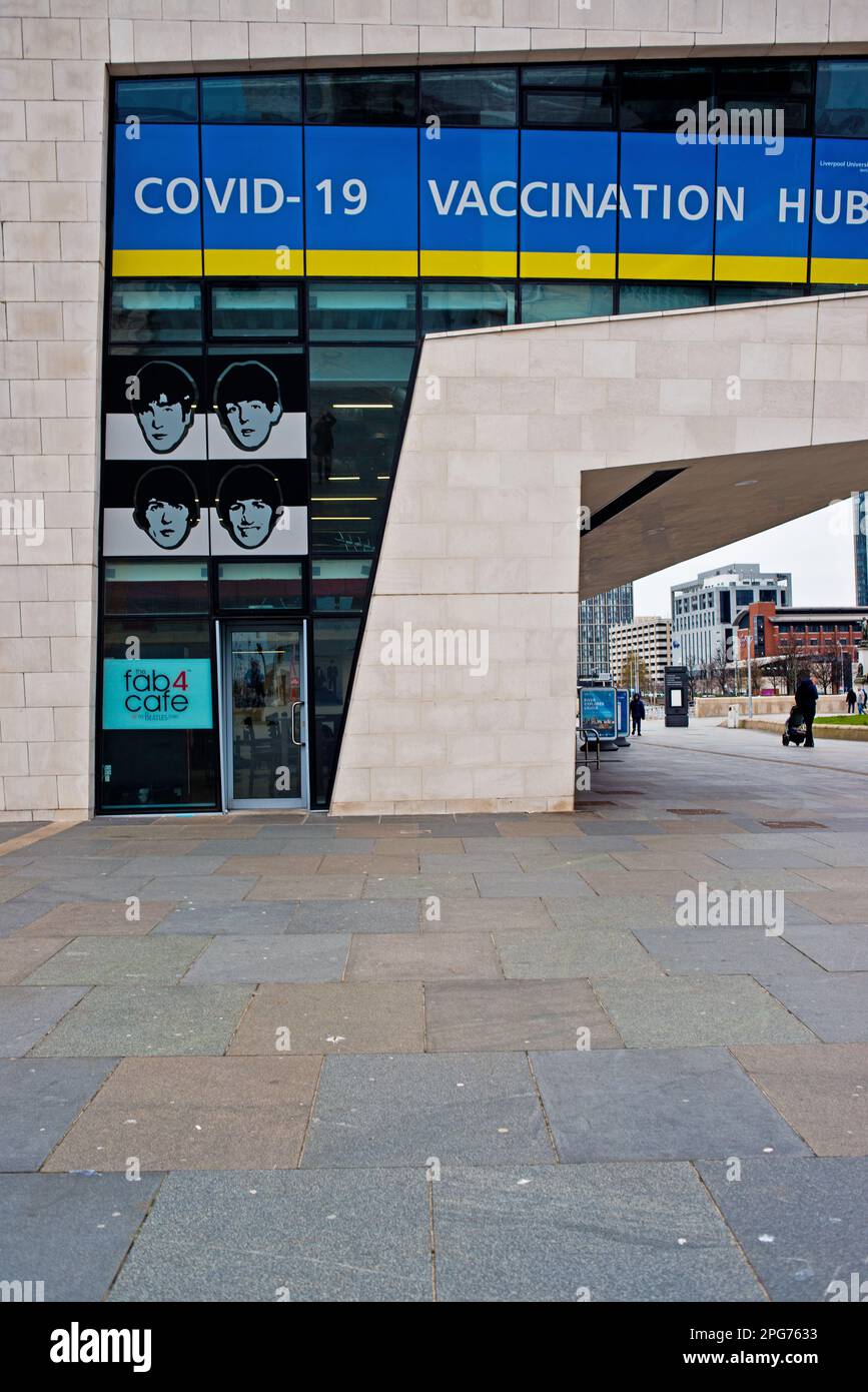 Fab Four Cafe, Pier Head, Liverpool, Merseyside, England Stockfoto
