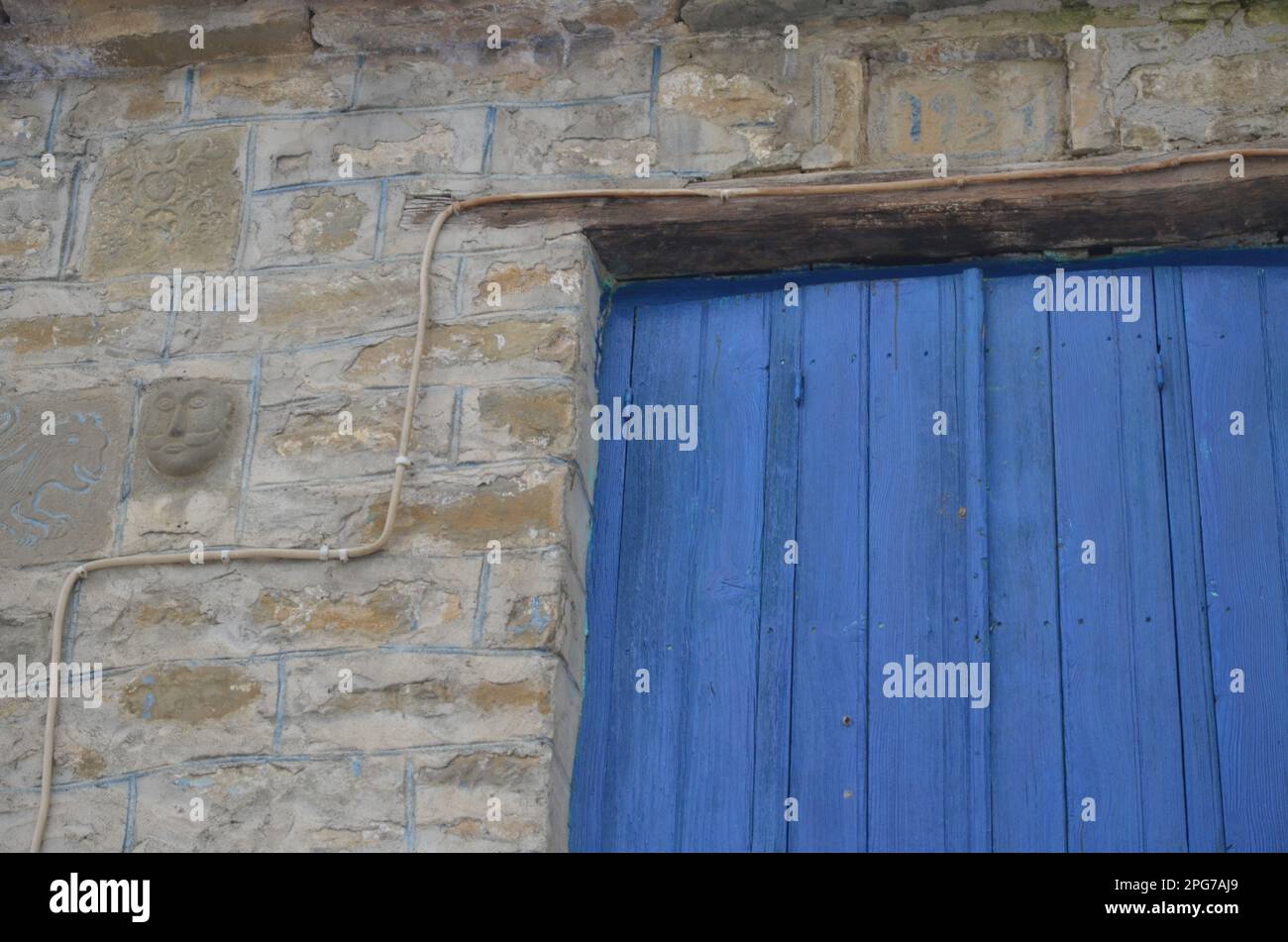 Griechenland, Nordgriechenland, Grevena Dotsiko traditionelles Dorf Bogensteinbrücke Stockfoto