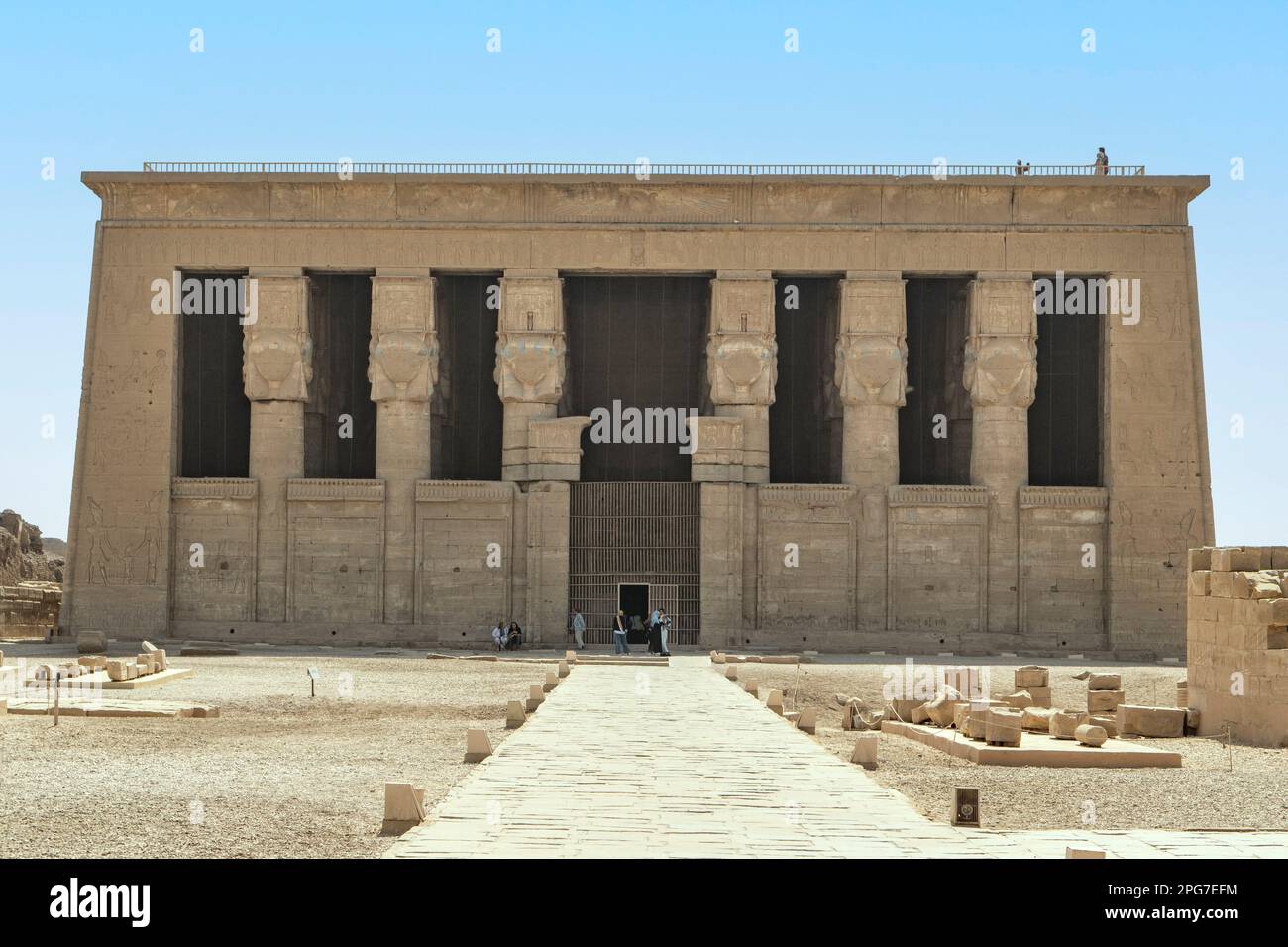 Tempel der Hathor, Dendera, Ägypten Stockfoto