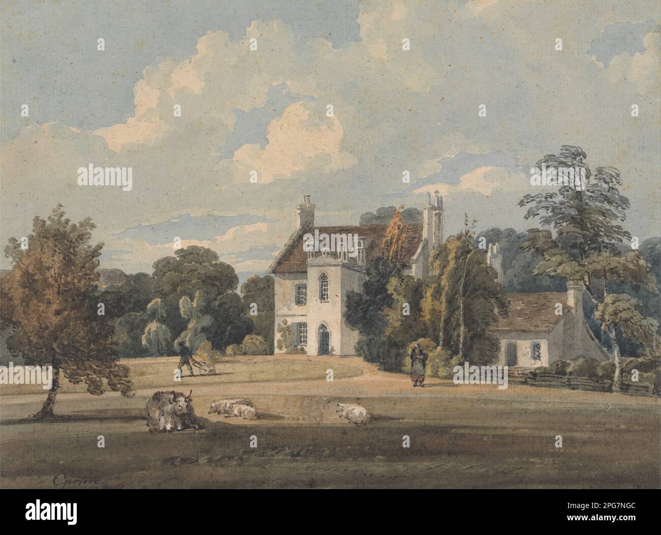Chalfont Lodge, Buckinghamshire, von Thomas Girtin Stockfoto