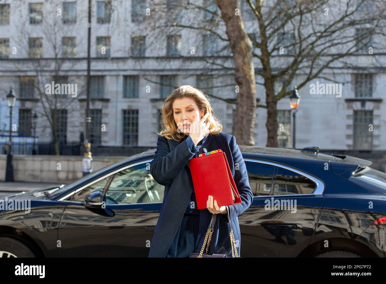 London, UK, 21. März 2023 Penny Mordaunt, Abgeordneter der konservativen Ministerin in whitehall, Ankunft im Cabient Offie für ein Treffen mit Credit Richard Lincoln/Amamy Live News Stockfoto