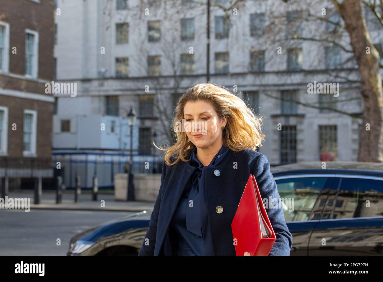 London, UK, 21. März 2023 Penny Mordaunt, Abgeordneter der konservativen Ministerin in whitehall, Ankunft im Cabient Offie für ein Treffen mit Credit Richard Lincoln/Amamy Live News Stockfoto