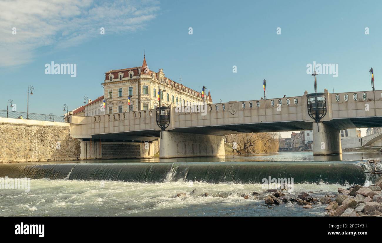 Die heilige Brücke Ladislau aus Oradea Stockfoto