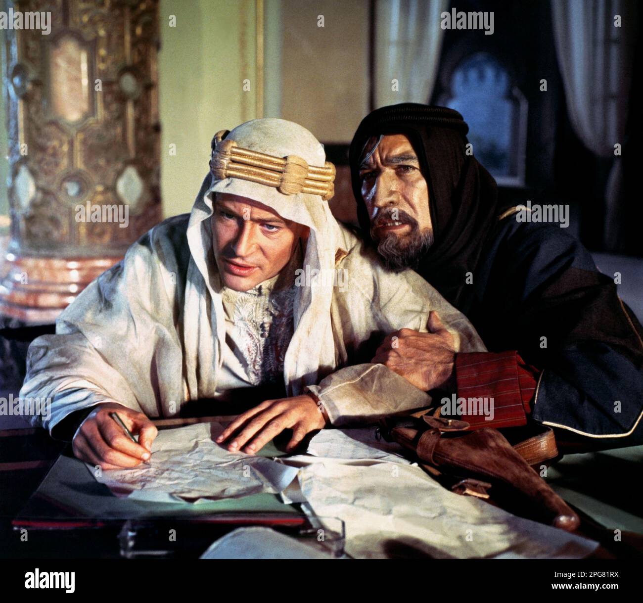Lawrence von Arabien Peter O'Toole & Anthony Quinn Stockfoto