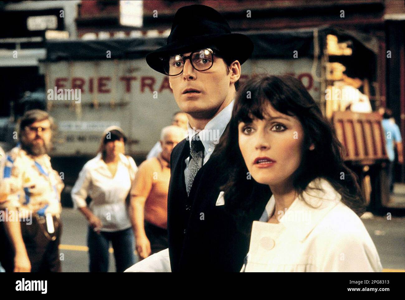 Superman Christopher Reeve Und Margot Kidder Stockfoto