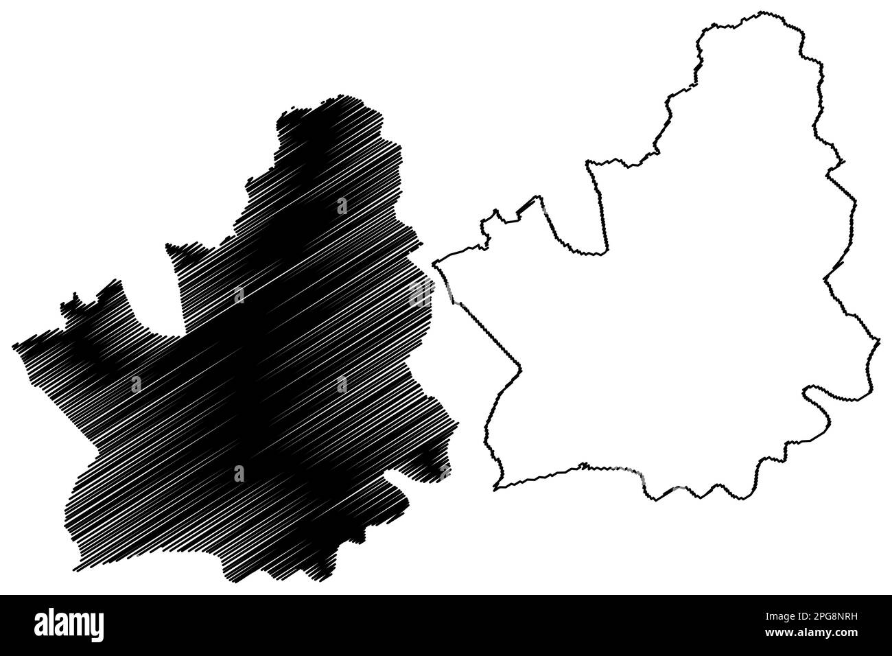 Preston nicht-Metropolregion, Borough, Stadt (Vereinigtes Königreich Großbritannien und Nordirland, zeremonielle Grafschaft Lancashire oder Lancs, England Stock Vektor