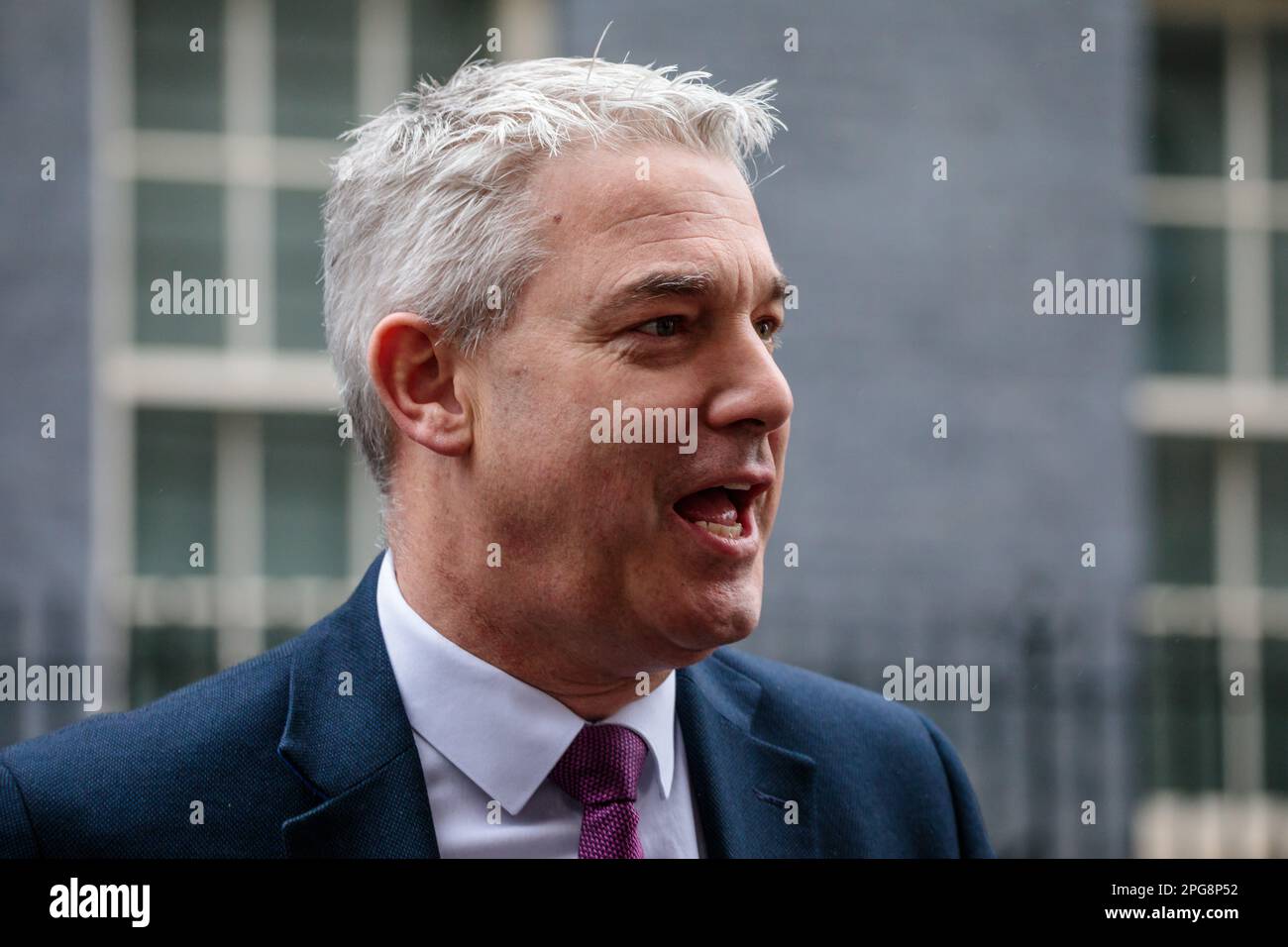 Downing Street, London, Großbritannien. 21. März 2023 Steve Barclay MP, Secretary of State for Health and Social Care, nimmt an der wöchentlichen Kabinettssitzung in der Downing Street 10 Teil. Foto: Amanda Rose/Alamy Live News Stockfoto