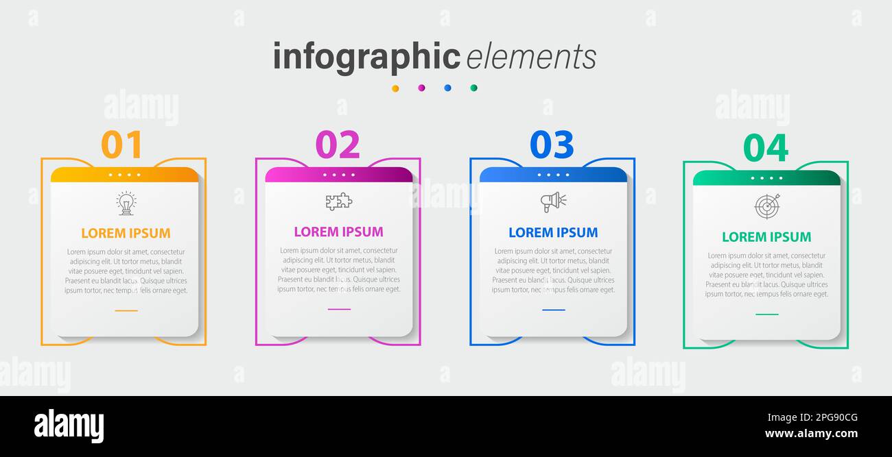 Geschäftlicher Daten Visualisierung. Prozessablauf. Abstrakte Elemente der Grafik, Diagramm mit den Schritten, Optionen, Teile oder Prozesse. Vector Business Template für Stock Vektor