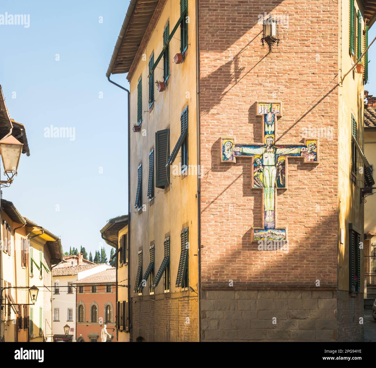 San Miniato, Provinz Pisa, Region Toskana. Werfen Sie einen Blick auf das historische Zentrum der mittelalterlichen Stadt - Italien - Europa Stockfoto