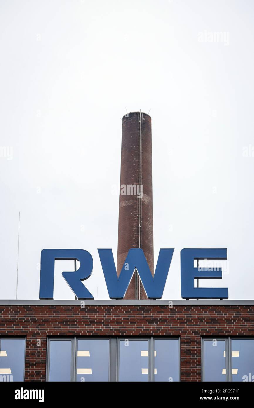 Essen, Nordrhein-Westfalen, Deutschland - RWE-Zentrale, neuer RWE-Campus im Landkreis Altenessen. Stockfoto
