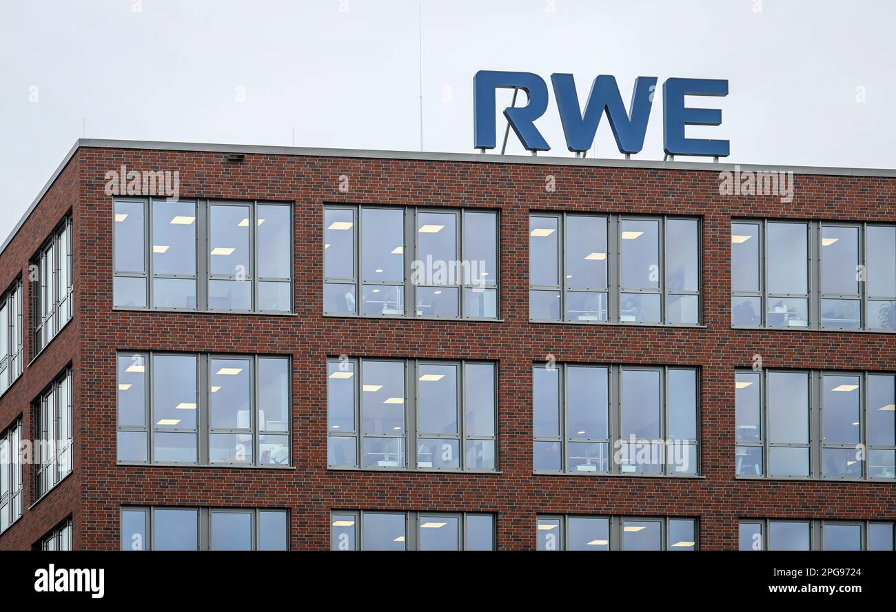 Essen, Nordrhein-Westfalen, Deutschland - RWE-Zentrale, neuer RWE-Campus im Landkreis Altenessen. Stockfoto