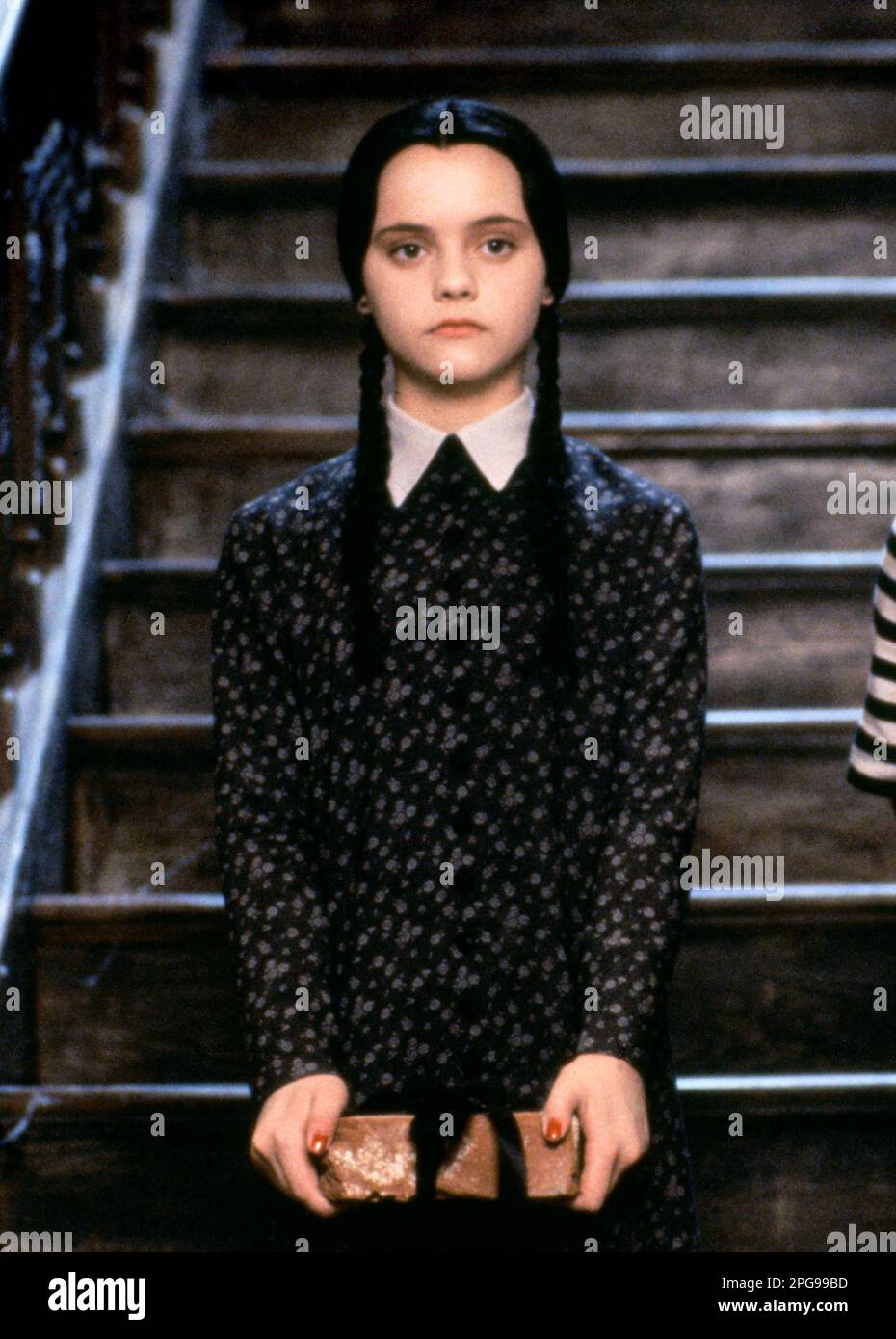 Die Addams-Familie schätzt Christina Ricci als Mittwoch-Addams Stockfoto