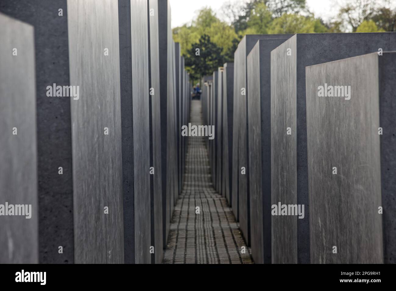 Die Betonplatten der Gedenkstätte für die ermordeten Juden Europas, in Berlin, Deutschland Stockfoto