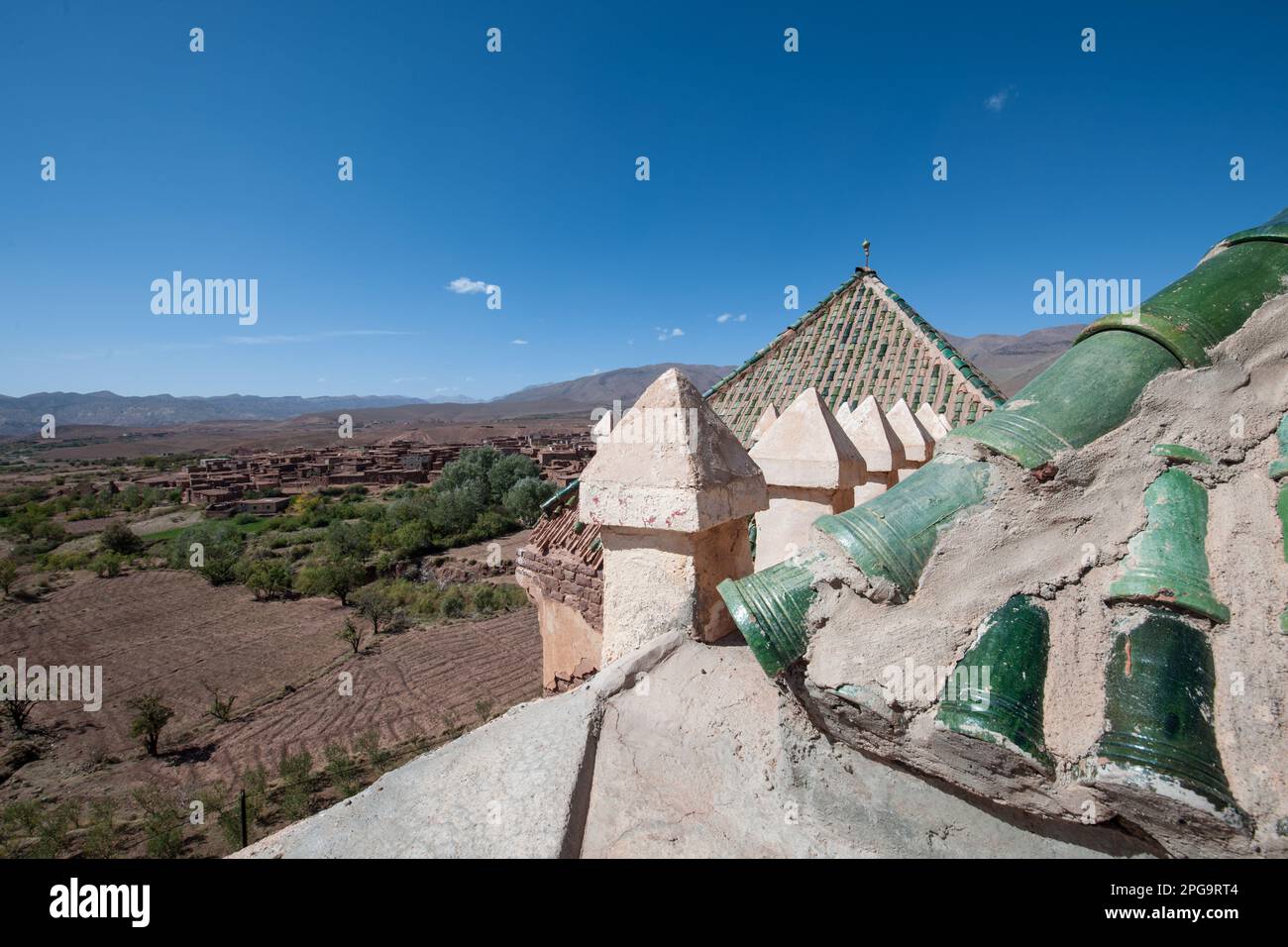 kasbah di telouet, montagne dell'atlante, marrakesch, marocco, nordafrika, Stockfoto