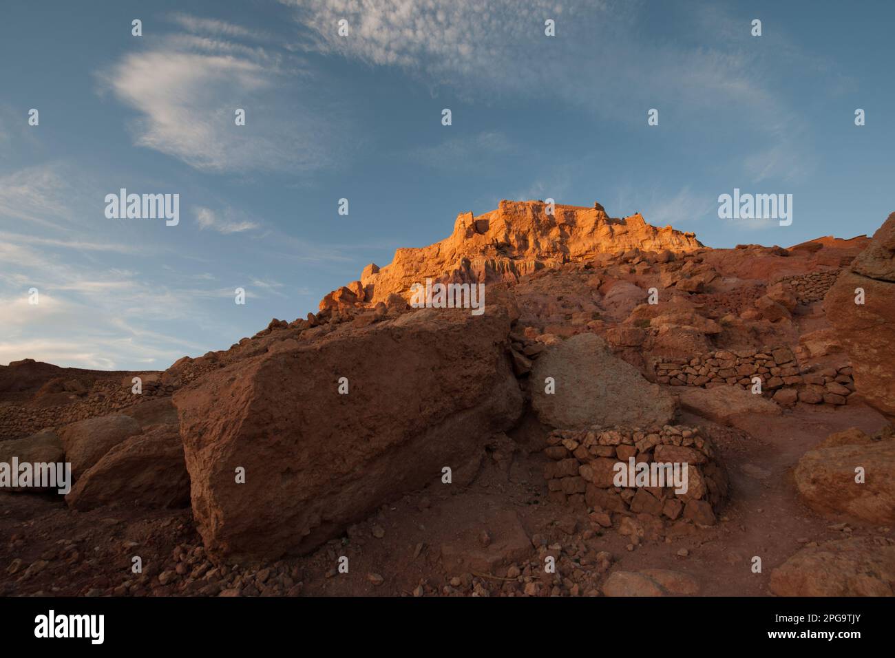 ait ben haddou, montagne dell'atlante, marrakesch, marocco, nordafrika; Stockfoto