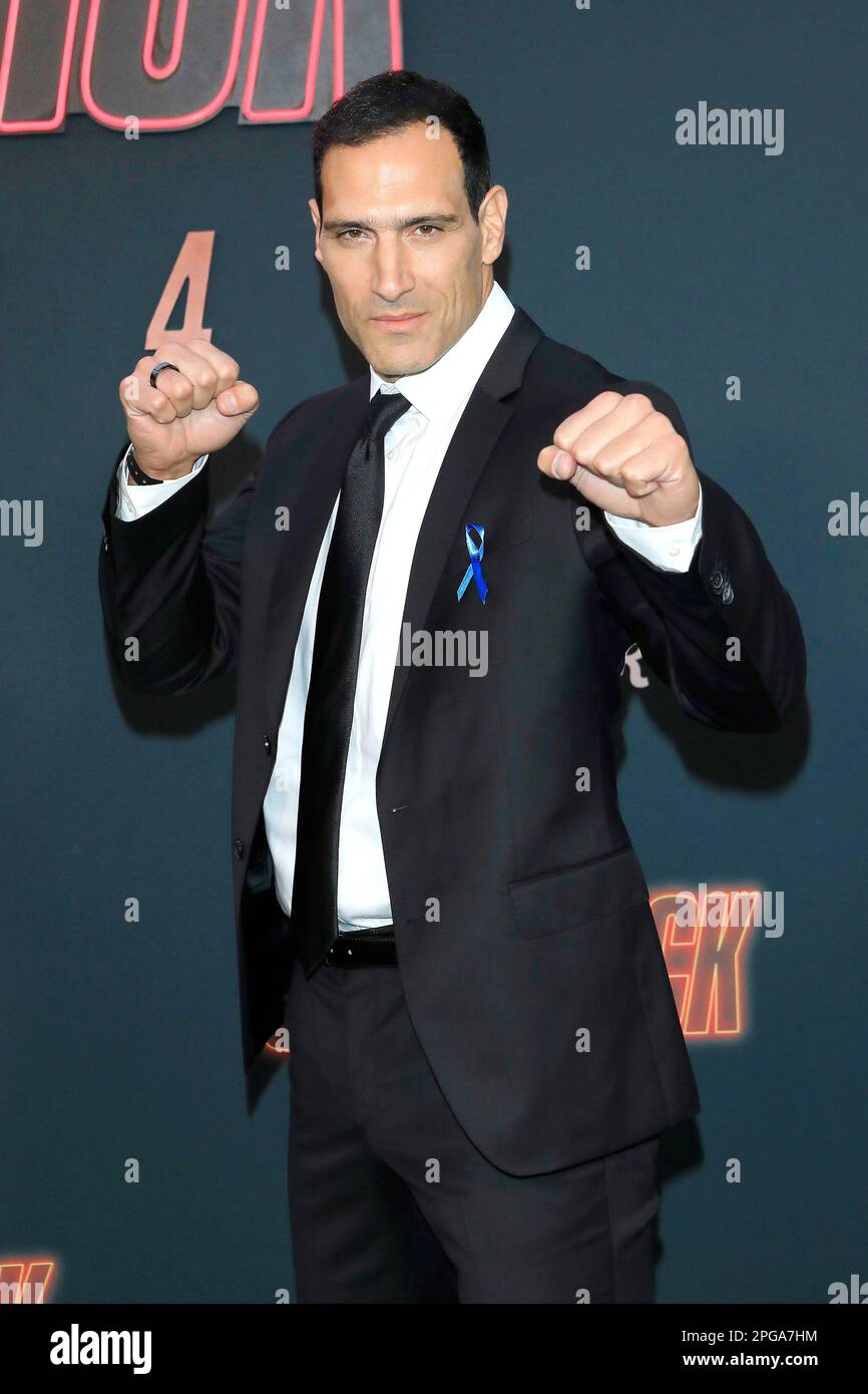 18. Januar 2023, Los Angeles, Kalifornien, USA: LOS ANGELES - 23. MÄRZ 2023: Marko Zaror bei der Premiere von Lionsgate's John Wick: Kapitel 4 im TCL Chinese Theatre IMAX. (Kreditbild: © Nina Prommer/ZUMA Press Wire) NUR REDAKTIONELLE VERWENDUNG! Nicht für den kommerziellen GEBRAUCH! Stockfoto