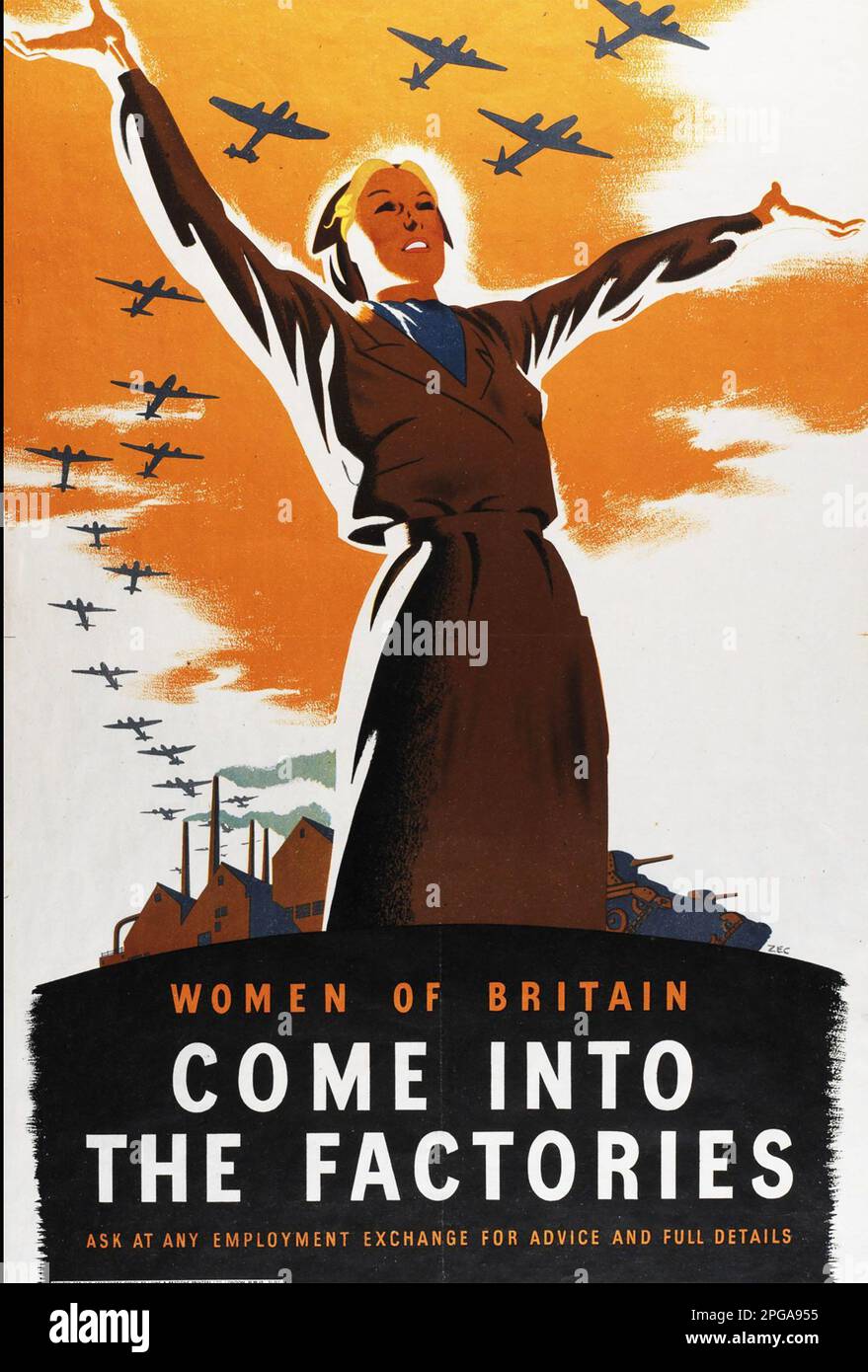 BRITISCHES WW2-PROPAGANDAPOSTER ÜBER 1941 Stockfoto