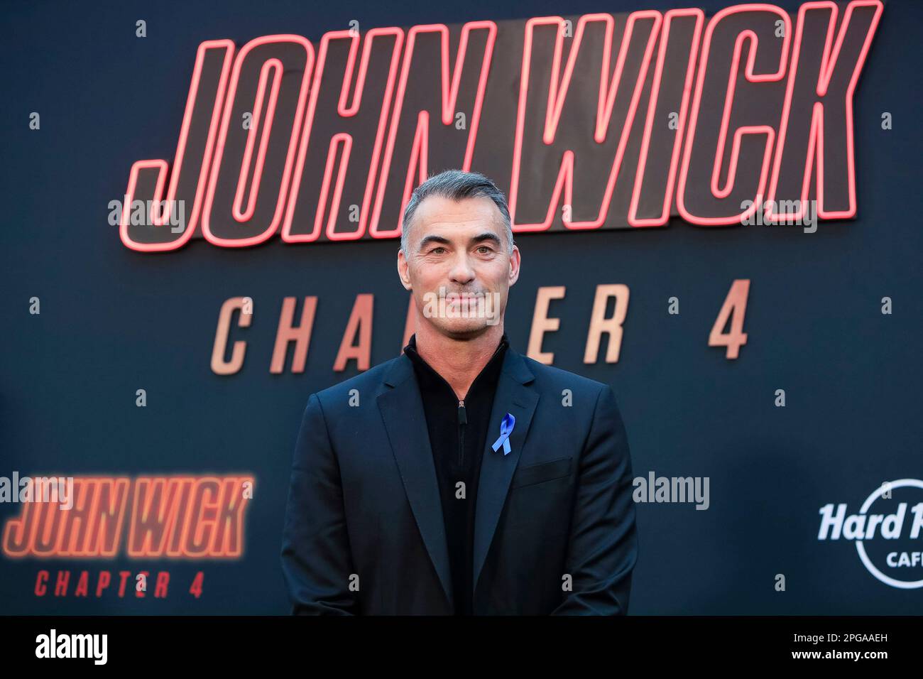 18. Januar 2023, Los Angeles, Kalifornien, USA: LOS ANGELES - 23. MÄRZ 2023: Chad Stahelski at the Premiere of Lionsgate's John Wick: Chapter 4 at the TCL Chinese Theatre IMAX. (Kreditbild: © Nina Prommer/ZUMA Press Wire) NUR REDAKTIONELLE VERWENDUNG! Nicht für den kommerziellen GEBRAUCH! Stockfoto