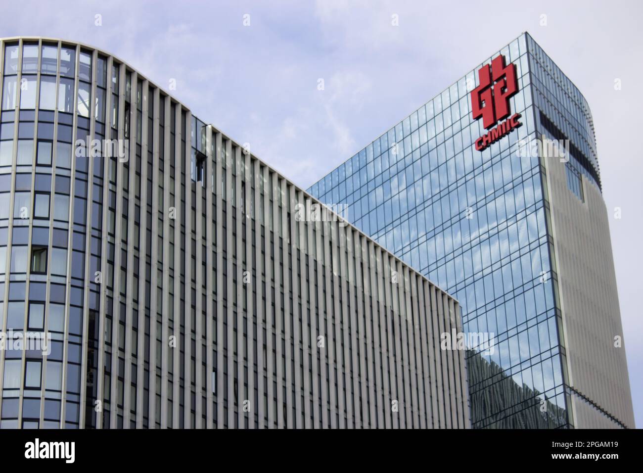 Das SolXE Hotel Moskau, wo der Generalsekretär der Kommunistischen Partei Chinas Xi Jinping während seines Staatsbesuchs in Russland wohnte. Russland wurde das erste Land, das der chinesische Führer nach der Wiederwahl besuchen wollte. Stockfoto