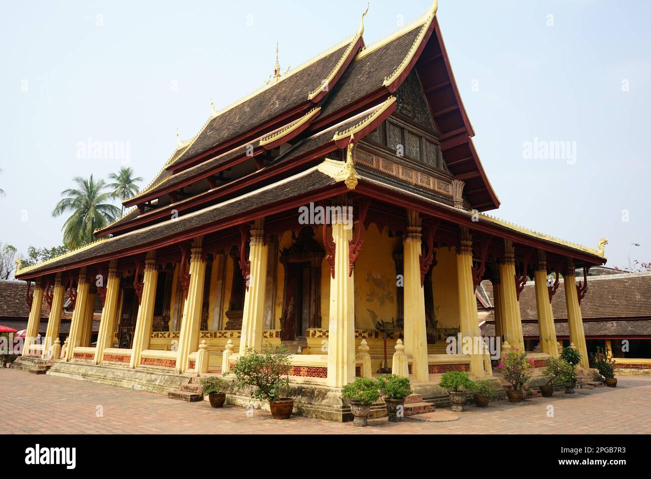 Wat Si Saket, Wat Satasahatsaham, Vientiane, Laos Stockfoto