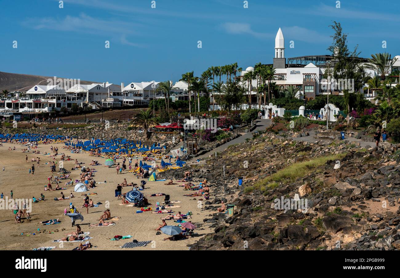 Playa Dorada, Lanzarote, Kanarische Inseln, Spanien Stockfoto