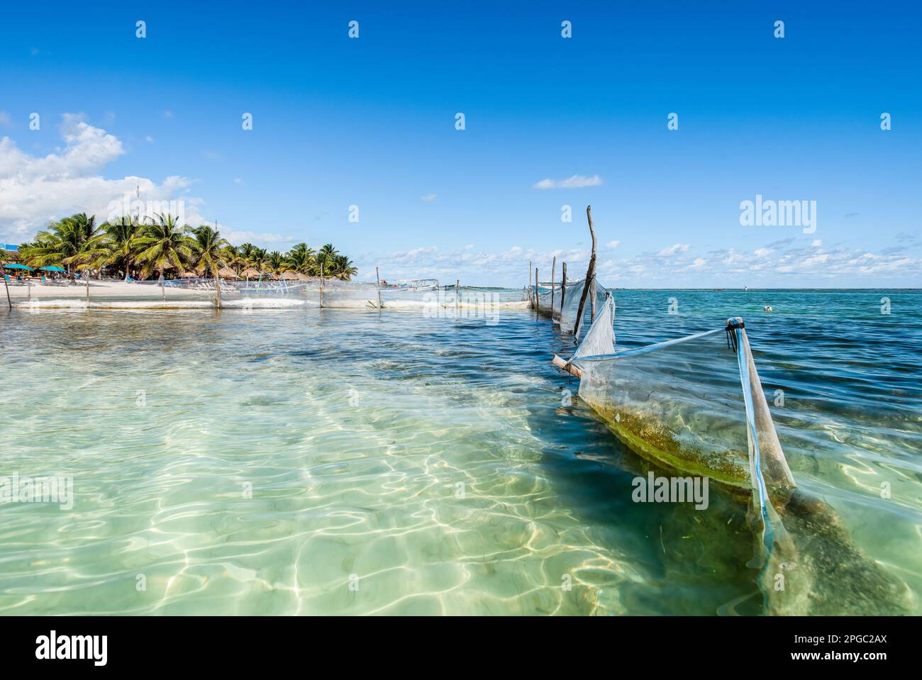 Mahahual Beach in Costa Maya Stockfoto