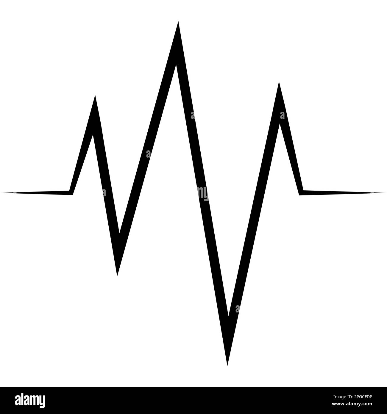 PNG Elektrokardiogramm Wellengeräusch Herz, Beat Logo Linie medizinische Akte Stock Vektor