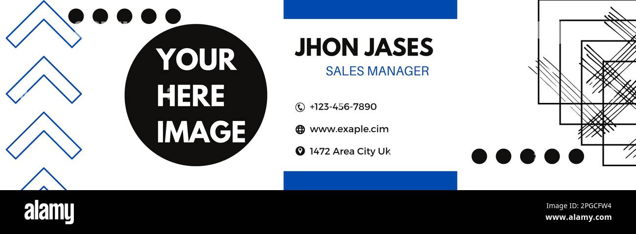 Professionelles LinkedIn-Hintergrundbanner und -Cover Stockfoto