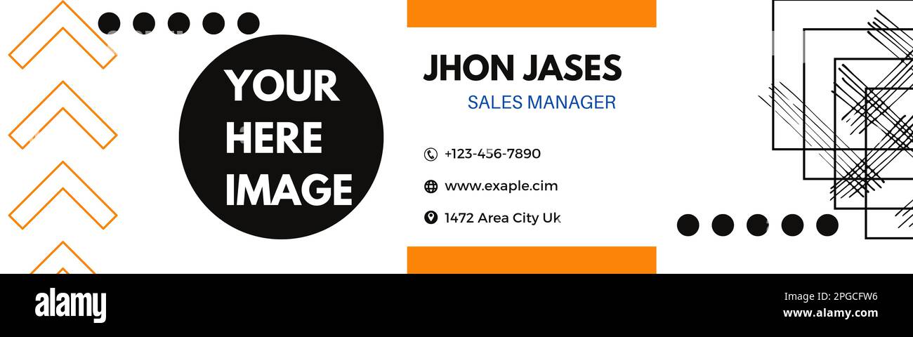 Professionelles LinkedIn-Hintergrundbanner und -Cover Stockfoto