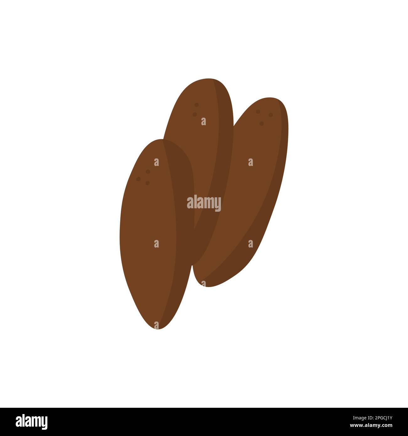 Islamische Ramadan süße Datteln, eine isolierte Illustration. Iftar- und Suhur-Konzept. Stock Vektor