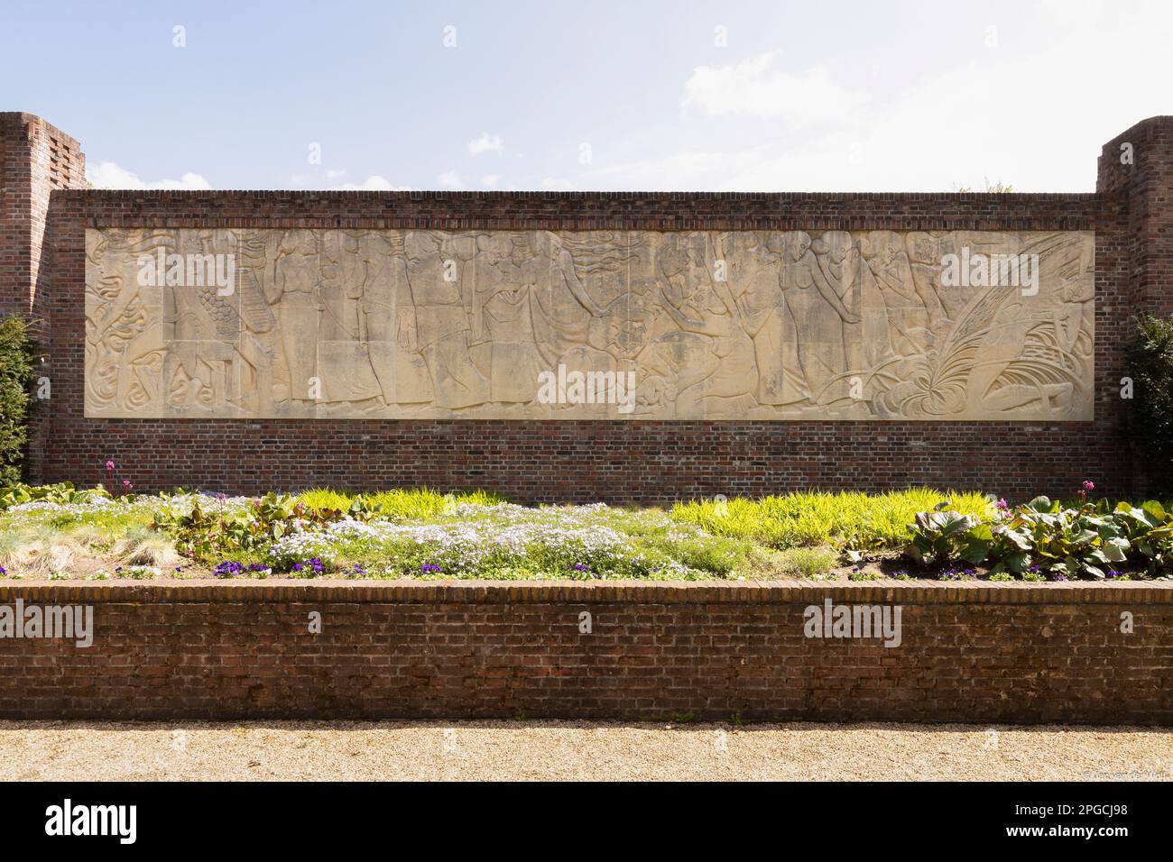 Belgisches Denkmal des Ersten Weltkriegs, erbaut von belgischen Soldaten in Dankbarkeit; Amersfoort, Niederlande. Stockfoto