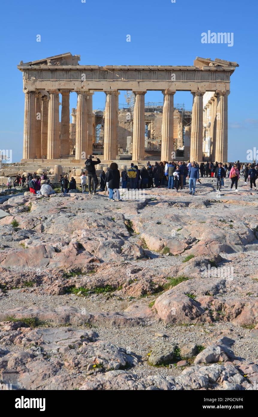Griechenland, Athen, Akropolis, Parthenon Stockfoto