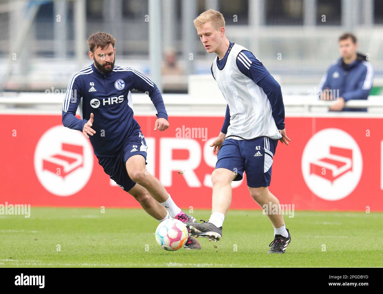 Gelsenkirchen, Deutschland. 22. März 2023. firo : 02/22/2023, Fußball, 1. Liga, 1. Bundesliga, Staffel 2022/2023, FC Schalke 04, Training, Guthaben: dpa/Alamy Live News Stockfoto