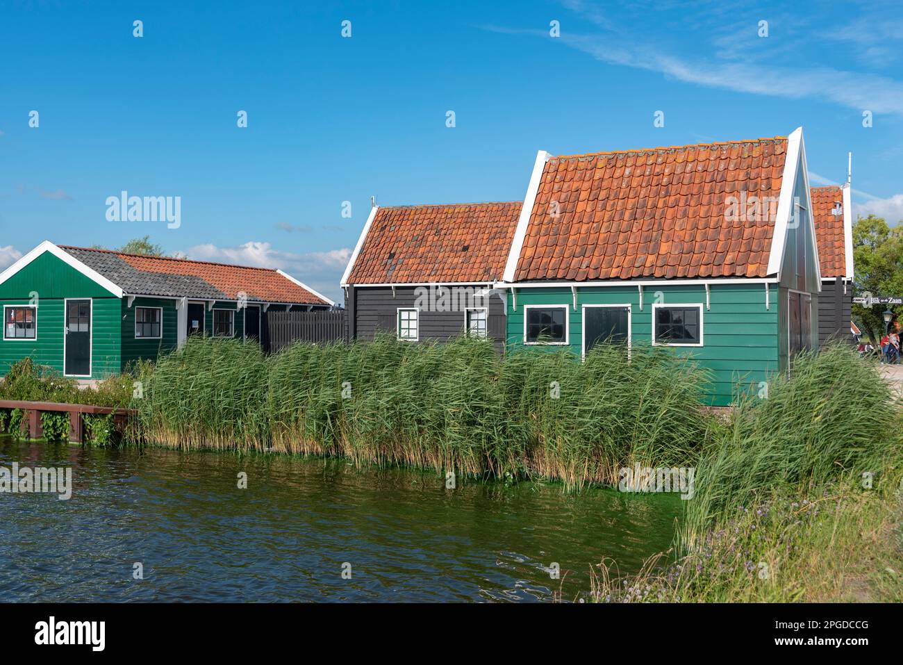 Ländliche Szene im Freilichtmuseum Zaanse Schans, Zaandam, Nordholland, Niederlande, Europa Stockfoto