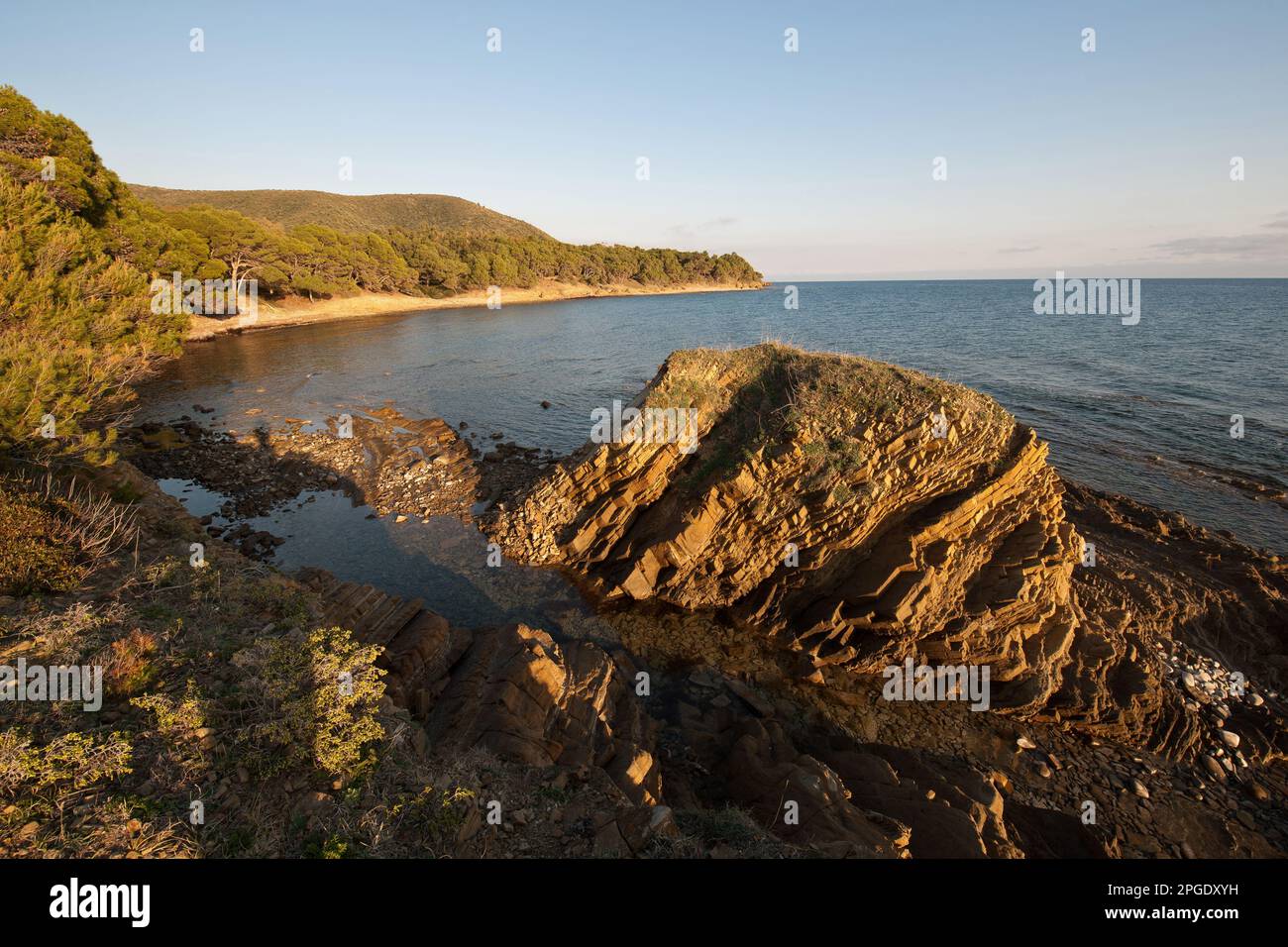 punta licosa, castellabate, salerno, kampanien, italien, Stockfoto